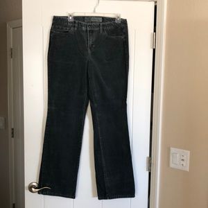LOFT corduroy pants, sz 8, gray/green